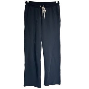 S’edge Wide Leg Raw Hem black Sweatpants 100% Cotton Women’s Small